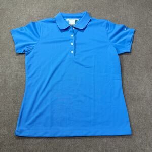 Nike Golf Dri-FIT Women’s Polo Shirt Blue Size Medium GE 90 Anniversary